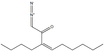(Z)-1-Diazo-3-butyl-3-nonen-2-one Structure