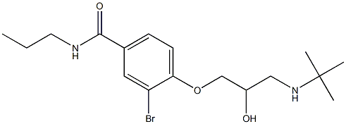 1-[4-[Propylcarbamoyl]-2-bromophenoxy]-3-[tert-butylamino]-2-propanol