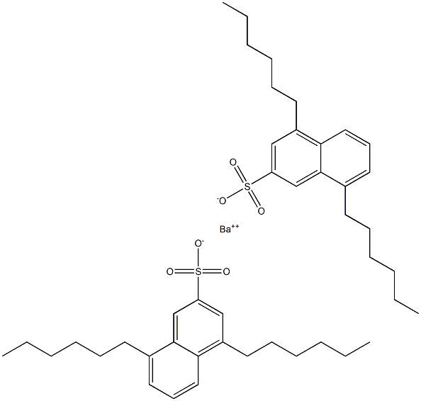 ビス(4,8-ジヘキシル-2-ナフタレンスルホン酸)バリウム 化学構造式