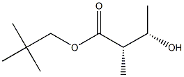 (2S,3S)-2-Methyl-3-hydroxybutyric acid 2,2-dimethylpropyl ester Structure