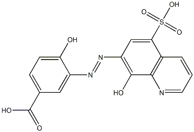 8-Hydroxy-7-[(2-hydroxy-5-carboxyphenyl)azo]-5-quinolinesulfonic acid