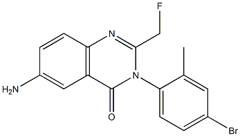 6-Amino-3-(4-bromo-2-methylphenyl)-2-(fluoromethyl)quinazolin-4(3H)-one