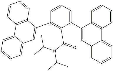 N,N-Diisopropyl-2,6-di(phenanthren-9-yl)benzamide,,结构式