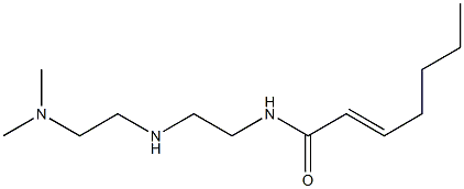 N-[2-[2-(Dimethylamino)ethylamino]ethyl]-2-heptenamide Structure