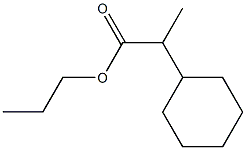 2-Cyclohexylpropionic acid propyl ester Struktur