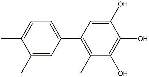 5-(3,4-Dimethylphenyl)-4-methylbenzene-1,2,3-triol Structure