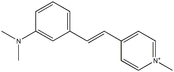 4-[3-(Dimethylamino)styryl]-1-methylpyridinium,,结构式