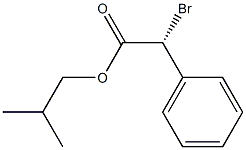 [R,(-)]-ブロモフェニル酢酸イソブチル 化学構造式