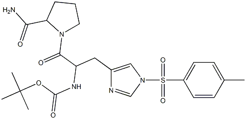 1-[2-[(tert-Butyloxycarbonyl)amino]-3-[1-(4-methylphenylsulfonyl)-1H-imidazol-4-yl]-1-oxopropyl]pyrrolidine-2-carboxamide