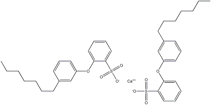 Bis[2-(3-heptylphenoxy)benzenesulfonic acid]calcium salt Structure