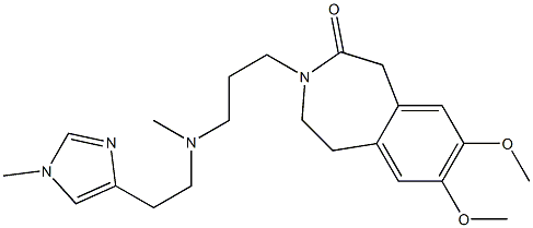 2,3-Dihydro-7,8-dimethoxy-3-[3-[N-[2-(1-methyl-1H-imidazol-4-yl)ethyl]-N-methylamino]propyl]-1H-3-benzazepin-4(5H)-one