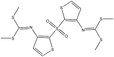 [[Bis(methylthio)methylene]amino](2-thienyl) sulfone Structure