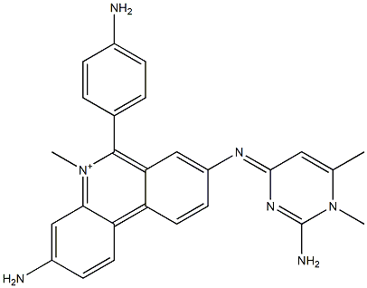 3-Amino-8-[[2-amino-1,6-dimethylpyrimidin-4(1H)-ylidene]amino]-6-(4-aminophenyl)-5-methylphenanthridin-5-ium