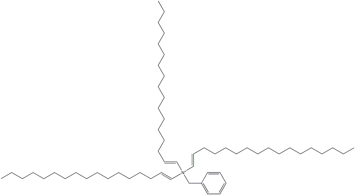 Tri(1-heptadecenyl)benzylaminium 结构式