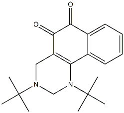 1,3-Di-tert-butyl-1,2,3,4-tetrahydrobenzo[h]quinazoline-5,6-dione Structure