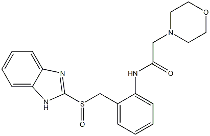 2-[[2-[(Morpholinoacetyl)amino]benzyl]sulfinyl]-1H-benzimidazole