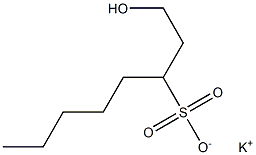 1-Hydroxyoctane-3-sulfonic acid potassium salt,,结构式