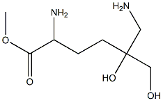 2,6-Diamino-5-hydroxy-5-(hydroxymethyl)hexanoic acid methyl ester Structure