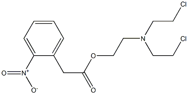 (2-Nitrophenyl)acetic acid 2-[bis(2-chloroethyl)amino]ethyl ester Structure