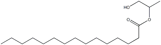 Pentadecanoic acid 2-hydroxy-1-methylethyl ester Structure