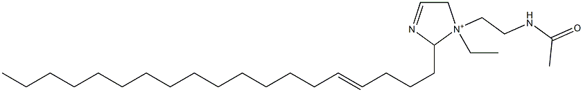 1-[2-(Acetylamino)ethyl]-1-ethyl-2-(4-nonadecenyl)-3-imidazoline-1-ium,,结构式