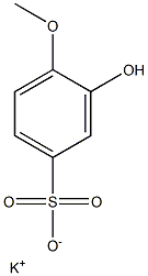 3-Hydroxy-4-methoxybenzenesulfonic acid potassium salt 结构式