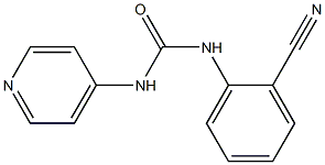 1-[(2-Cyanophenyl)]-3-(pyridin-4-yl)urea 结构式