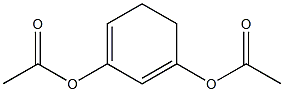 1,3-Diacetoxycyclohexa-1,3-diene Struktur