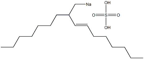 Sulfuric acid 2-heptyl-3-decenyl=sodium ester salt 结构式