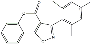 3-(2,4,6-Trimethylphenyl)-4H-[1]benzopyrano[3,4-d]isoxazol-4-one Structure