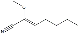 2-Methoxy-2-heptenenitrile Struktur