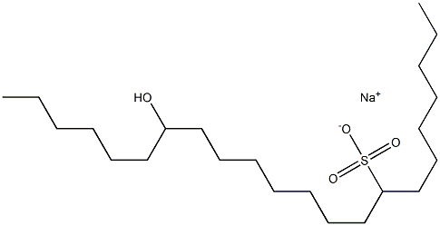 16-Hydroxydocosane-8-sulfonic acid sodium salt Struktur