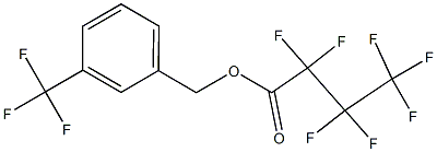 ヘプタフルオロ酪酸m-(トリフルオロメチル)ベンジル 化学構造式