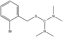 Bis(dimethylamino)[(2-bromophenylmethyl)thio]methylium|