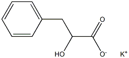 [R,(+)]-2-ヒドロキシ-3-フェニルプロピオン酸カリウム 化学構造式