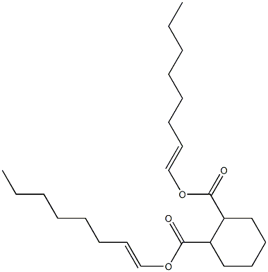 1,2-Cyclohexanedicarboxylic acid bis(1-octenyl) ester 结构式