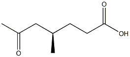 [R,(+)]-4-Methyl-6-oxoheptanoic acid Struktur