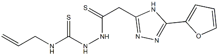 1-[5-(2-Furyl)-4H-1,2,4-triazol-3-ylthioacetyl]-4-(2-propenyl)thiosemicarbazide