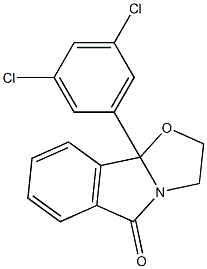 2,3-Dihydro-9b-(3,5-dichlorophenyl)oxazolo[2,3-a]isoindol-5(9bH)-one Struktur