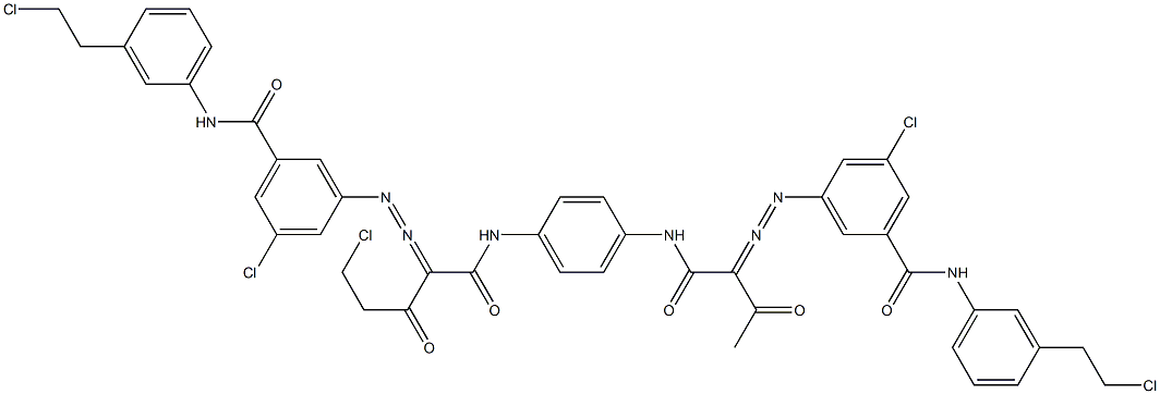 3,3'-[2-(Chloromethyl)-1,4-phenylenebis[iminocarbonyl(acetylmethylene)azo]]bis[N-[3-(2-chloroethyl)phenyl]-5-chlorobenzamide]