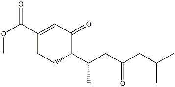 (4S)-4-[(1S)-1,5-Dimethyl-3-oxohexyl]-3-oxo-1-cyclohexene-1-carboxylic acid methyl ester Structure