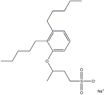 3-(2,3-Dipentylphenoxy)butane-1-sulfonic acid sodium salt 结构式