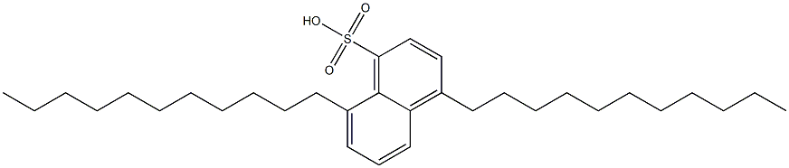 4,8-Diundecyl-1-naphthalenesulfonic acid Structure