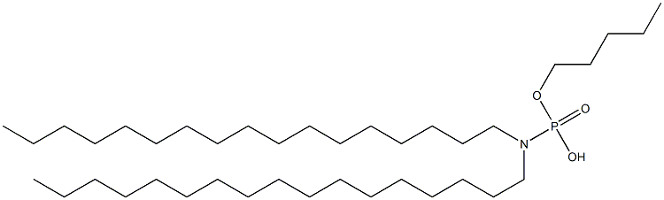 N,N-Diheptadecylamidophosphoric acid hydrogen pentyl ester Structure