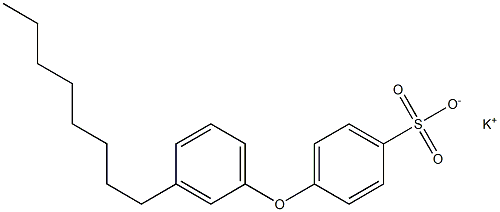 4-(3-Octylphenoxy)benzenesulfonic acid potassium salt 结构式