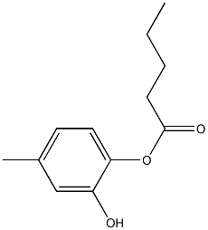 Valeric acid 2-hydroxy-4-methylphenyl ester Structure