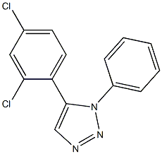 1-Phenyl-5-(2,4-dichlorophenyl)-1H-1,2,3-triazole Structure