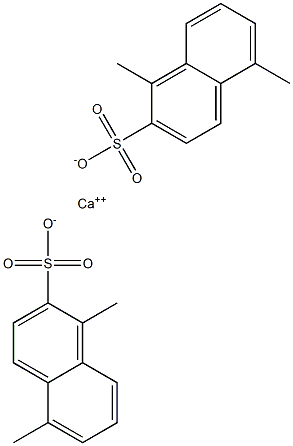 ビス(1,5-ジメチル-2-ナフタレンスルホン酸)カルシウム 化学構造式