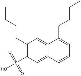 3,5-Dibutyl-2-naphthalenesulfonic acid 结构式