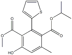 2-(2-Thienyl)-4-methyl-6-hydroxybenzene-1,3-dicarboxylic acid 1-methyl 3-isopropyl ester